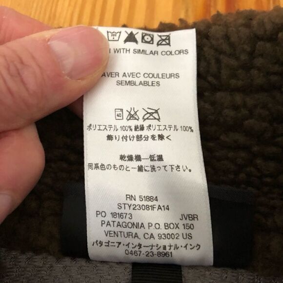 Patagonia Women’s Deep Pile Retro X Sherpa Fleece Vest Brown Gray Size SMALL - Picture 8 of 9